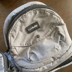 tushbaby Gray Women’s Diaper Bag Backpack